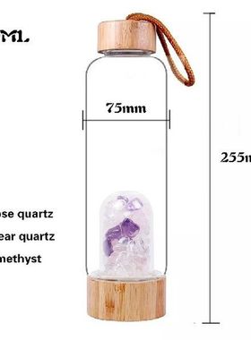 1 Buah 550Ml Kristal Alami Batu Asah Penyembuhan Mawar
