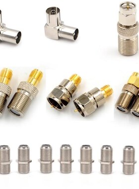 One or 10 Pcs F Type Female Jack To SMA Male Plug Straight R