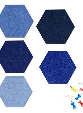 Hexagon Felt Pin Board Self Adhesive Bulletin Memo Photo