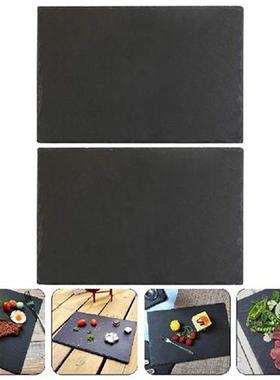 2Pcs Multi-function Steak Plate Platter Sushi Plate Serving