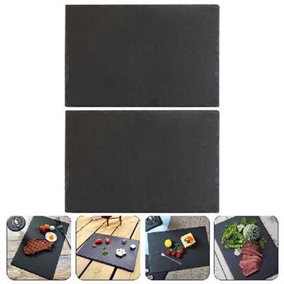 2Pcs Multi-function Steak Plate Platter Sushi Plate Serving