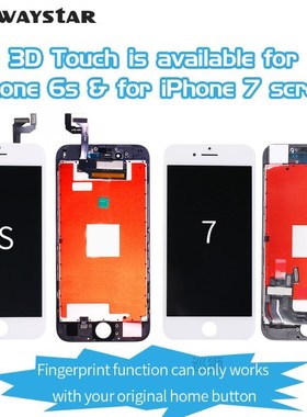 AAA    LCD Display For iPhone 6 6S 7 8 X display ouch Screen