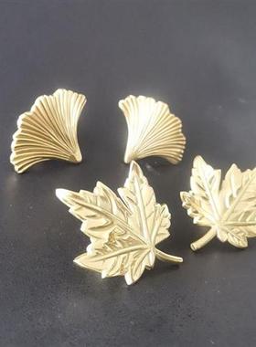 Creative Pure Copper Plant Modelling Pastoral Style Maple Gi