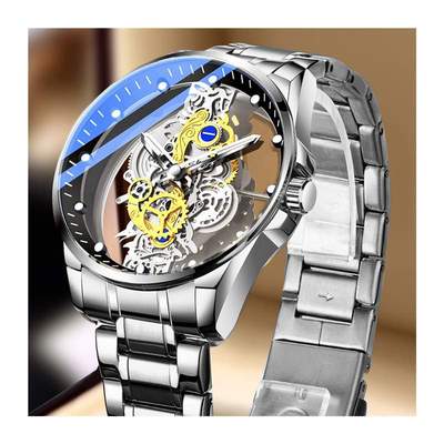 Wristwatch Double Hollow Automatic Machine Stainless Steel M