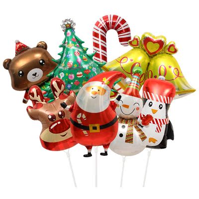 Christmas Balloon Santa Claus Christmas Elk Snowman Xmas Tre