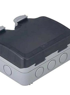 New 13A Outdoor Waterproof 2 Gang Switched Double Socket Wal