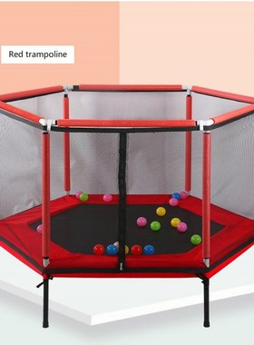 Indoor Removable Kids Hexagon Trampoline Family Toy Small Bo