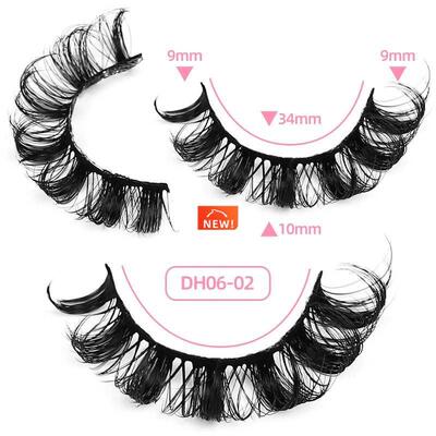 10 Pairs Lashes DD Curl 10-23mm Russian False Eyelashes 3D A