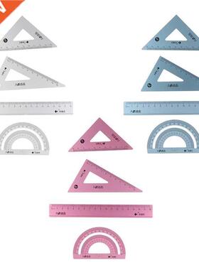 4pcs/ Set UV Aluminum Alloy Ruler Drawing Measurement Geome