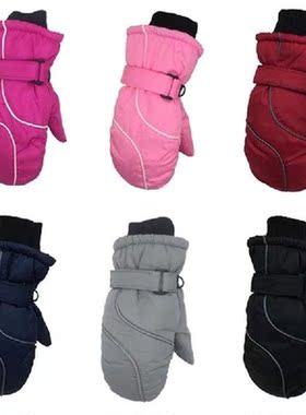 1 Pair Children Ski Mittens for Girls Boys Warm Winter