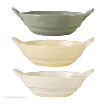 Ceramic Soup Bowl Individual Salad Bowls with Handle