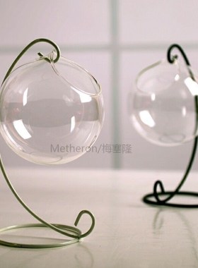 Transparent Clear Wall Hanging Glass Vase Terrarium Plants F