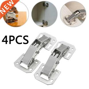 4Pcs/set Cabinet Door Hinges 90 Degree 4 Inch Easy Mount Con