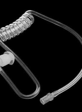Transparent Coil Acoustic Air Tube Earplug Replacement For R