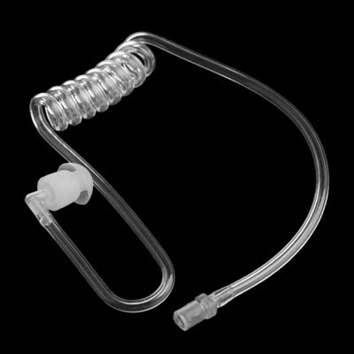 Transparent Coil Acoustic Air Tube Earplug Replacement For R