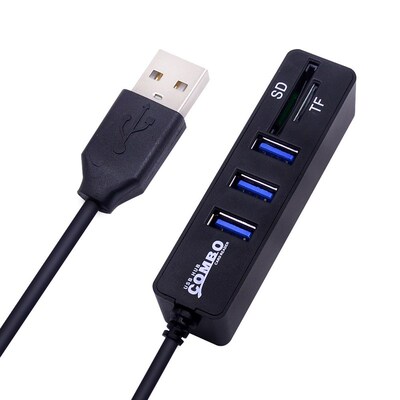 Micro USB Hub 2.0 Multi usb Ports Combo SD/TF Card Reader Hu