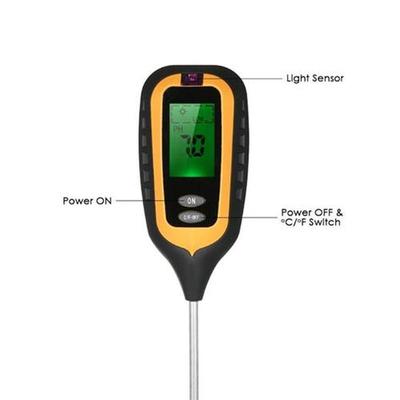 4 in 1 LCD Temperature Moisture Sunlight PH Soil Meter Garde