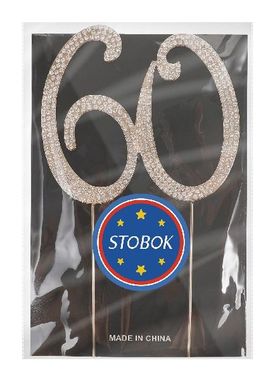 STOBOK 60 Cake Topper Sparkly Rhinestones Cake Topper Cake