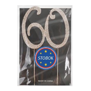 STOBOK 60 Cake Topper Sparkly Rhinestones Cake Topper Cake
