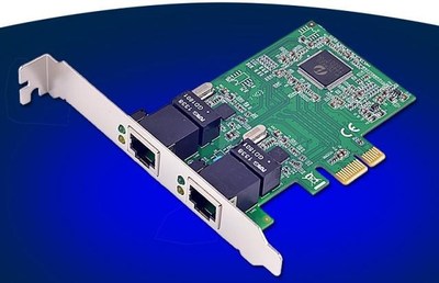 PCIe to 2x Gigabit Card 2 Ports Ethernet Network Adapter 10/