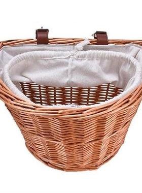 Bike Basket Rear Woven Bicycles Wicker Woven Toto Basket