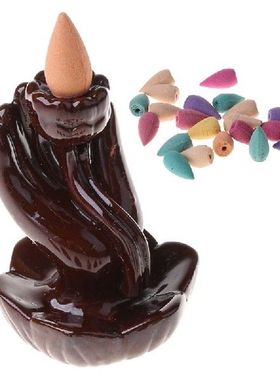 G32A cCeramic Incense Burner Waterfall Backflow Censer