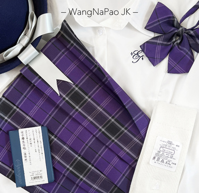 王哪跑【屿月】JK格裙制服原创正品校供狗短百褶裙短裙学院风学生