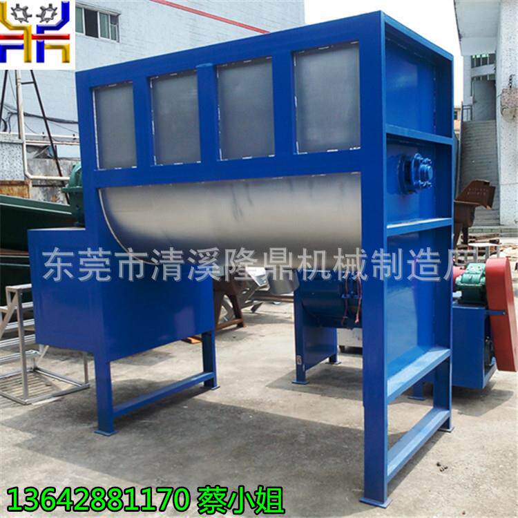 东莞不锈钢塑料粒子搅拌机 加热卧式不锈钢大型颗粒搅拌机厂家