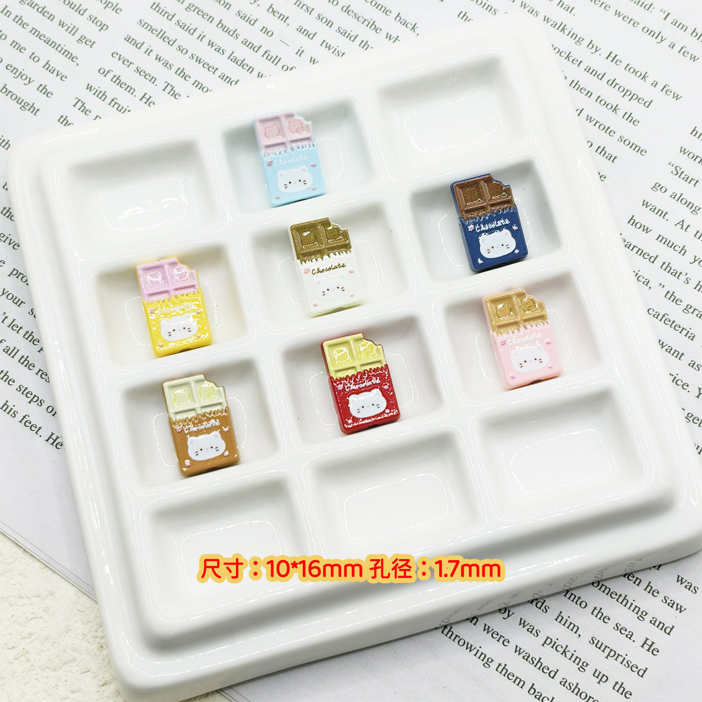 【65包邮】合金猫咪巧克力DIY手作饰品配件手机链钥匙扣小串饰