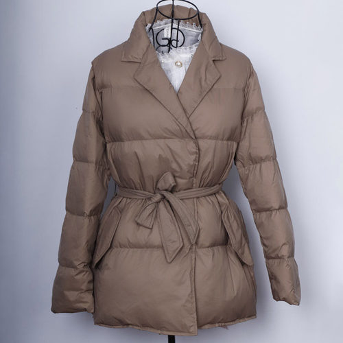 女士加厚短款白鸭绒羽绒服