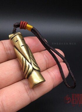 快速发货仿古黄铜小铜人挂件实心B黄铜仿古古代太师丞相大臣造型