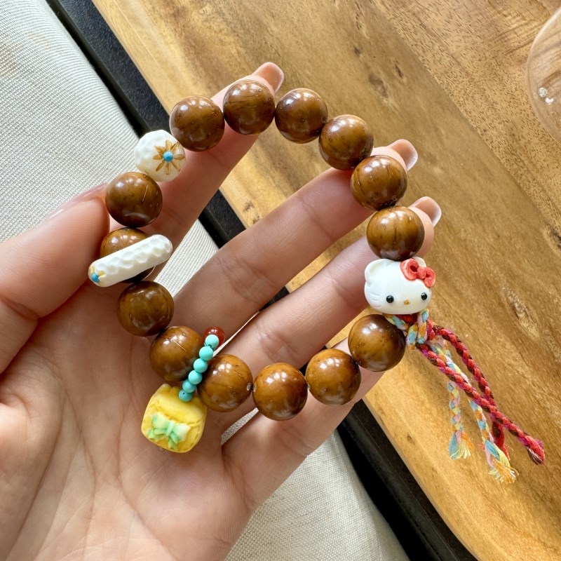 现货速发紫金鼠手链搭配鹿角根付heoy猫驼骨跑环根付小钱袋S0