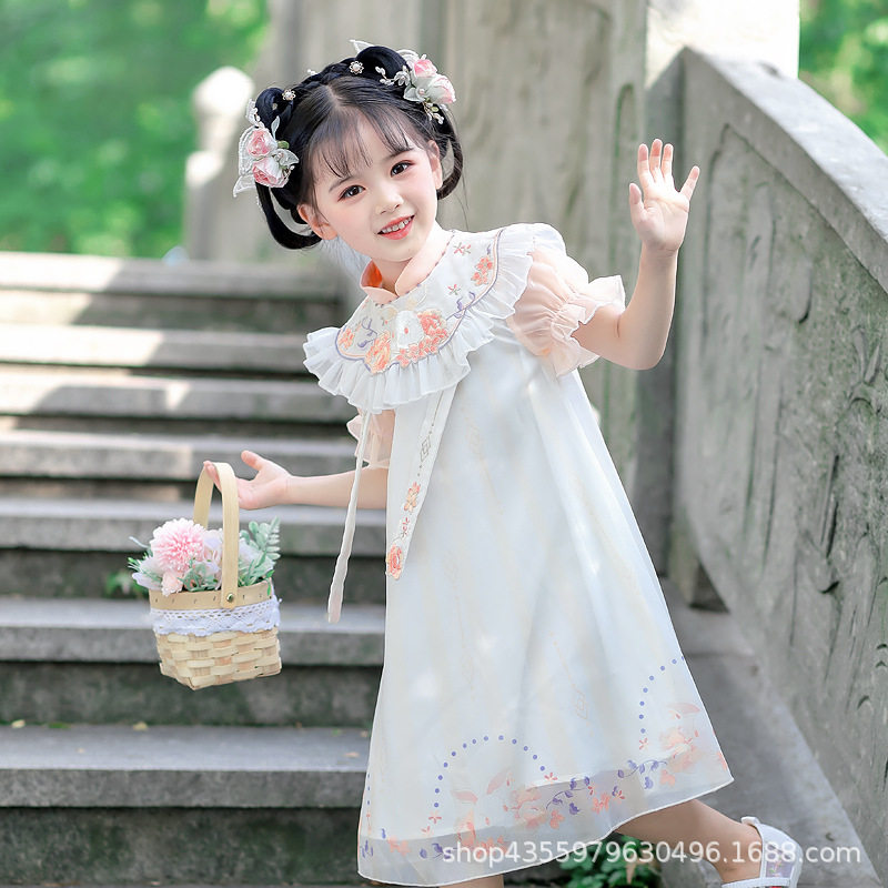 白燕书 原创品牌儿童汉服实体女童中式旗袍宝宝旗袍裙