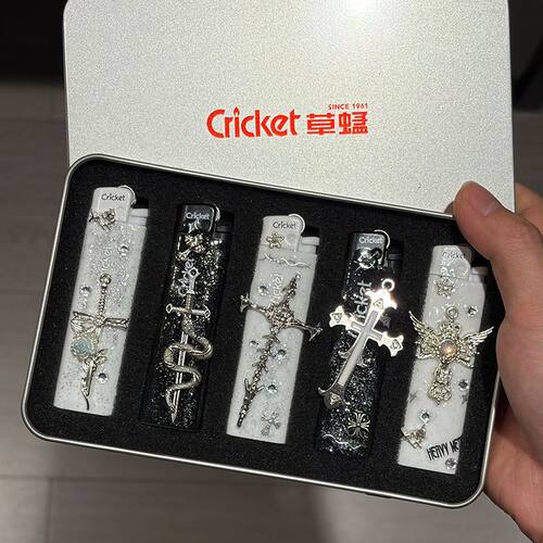 原装进口正版草蜢Crickrt酷帅创意手作明火打火机送男友礼物防爆