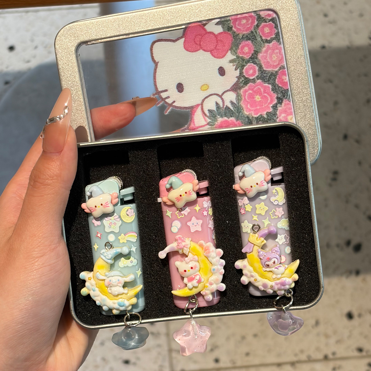 原创手作HelloKitty打火机砂轮明火2026新款高颜值潮流女生款礼物
