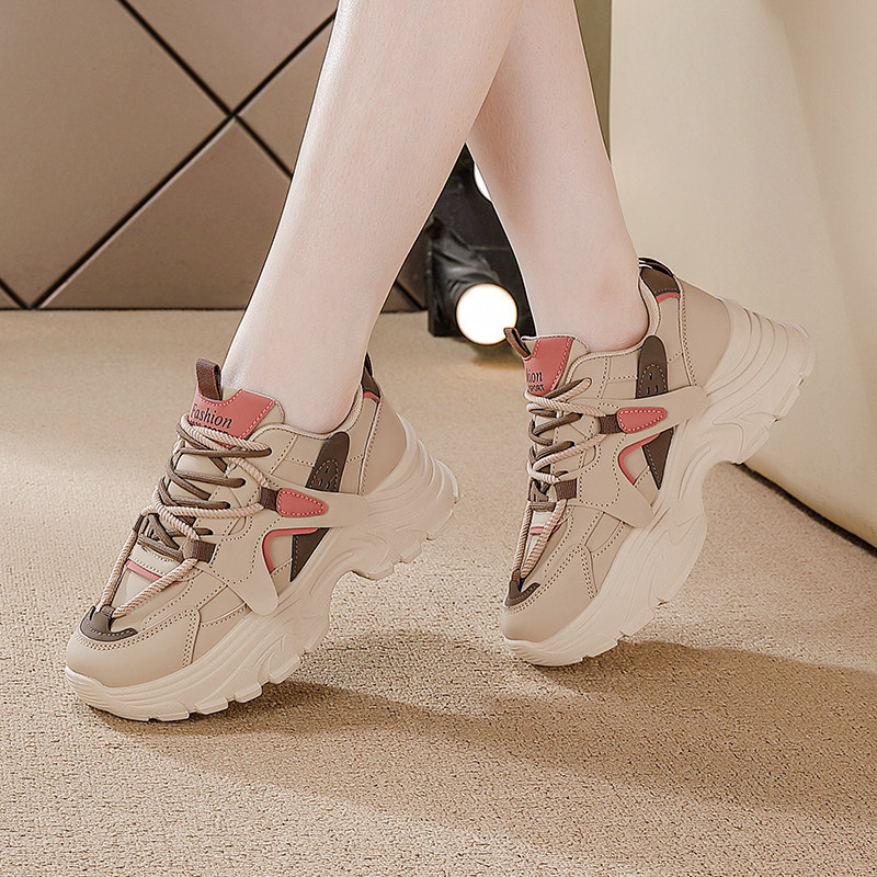 2025流行爆款休闲风厚底老爹鞋