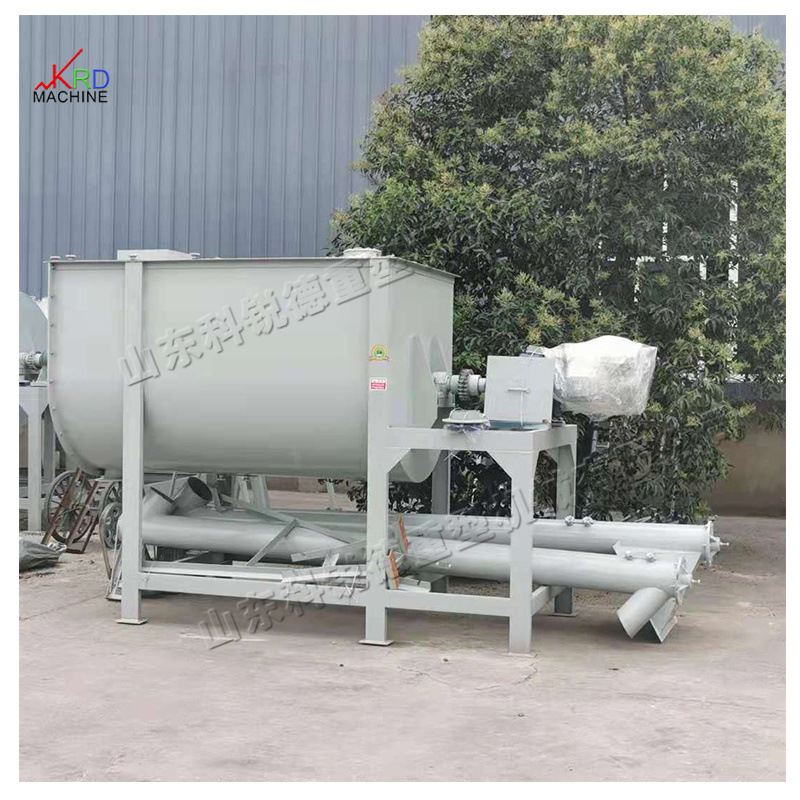 食品干粉搅拌机 粉体卧式混合机饲料发酵机 电动卧式干粉混合机