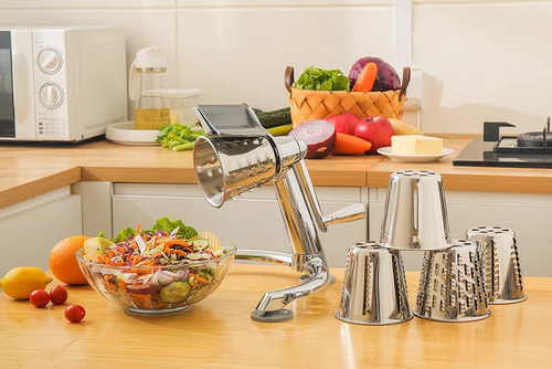 多功能滚筒切菜器，带5个不锈钢304滚筒刀片