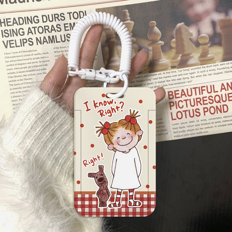 卡通COCO酱女孩学生校园卡饭水卡公交羊城通门禁工牌保护壳卡套