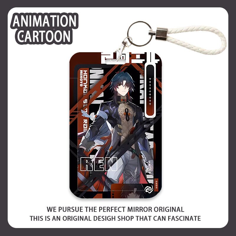 崩坏星穹铁道卡芙卡克拉拉三月七青雀周边学生校园卡套挂绳钥匙扣