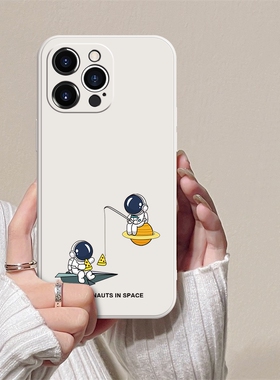 奶酪宇航员~ins风可爱镜头全包防摔手机壳适用苹果iPhone161514vivox90华为nova10红米k60OPPOreno9小米13