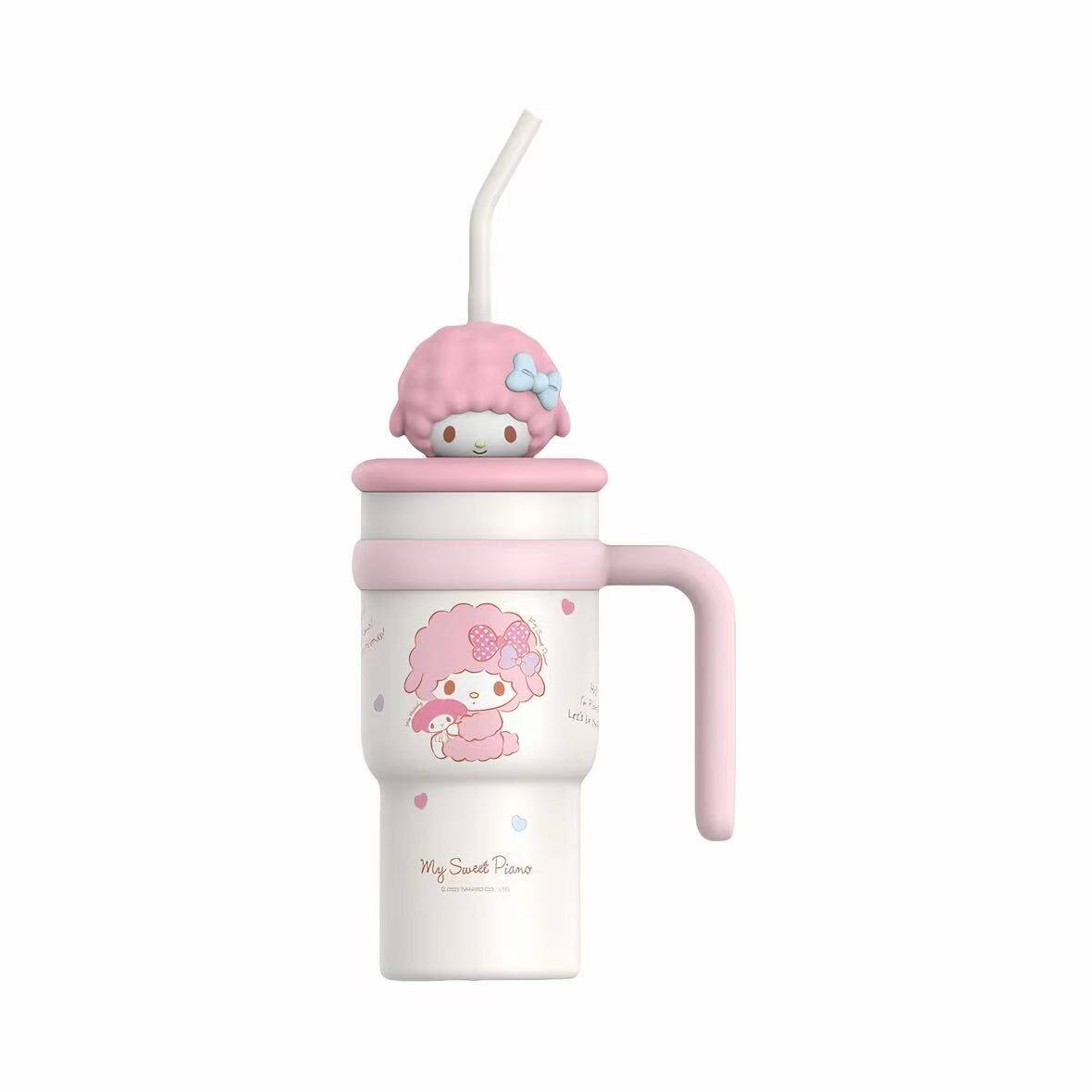 官方正品凯蒂猫可爱水杯大容量冰霸杯女生夏日高颜值便携吸管杯子