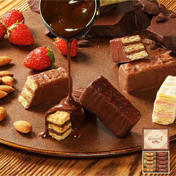 日本进口Mary's玛丽巧克力草莓坚果焦糖千层酥威化饼干限定礼盒