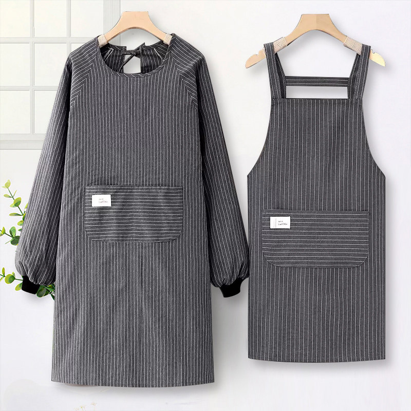洋气围裙2025新款纯棉上班长袖罩衣女秋冬男士工作服家用护衣网红,家庭/个人清洁工具,围裙,淘宝优惠券,粉丝福利购,淘宝优惠卷