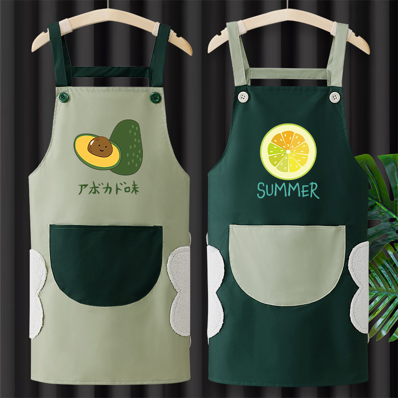 防水防油夏季薄款围裙可擦手