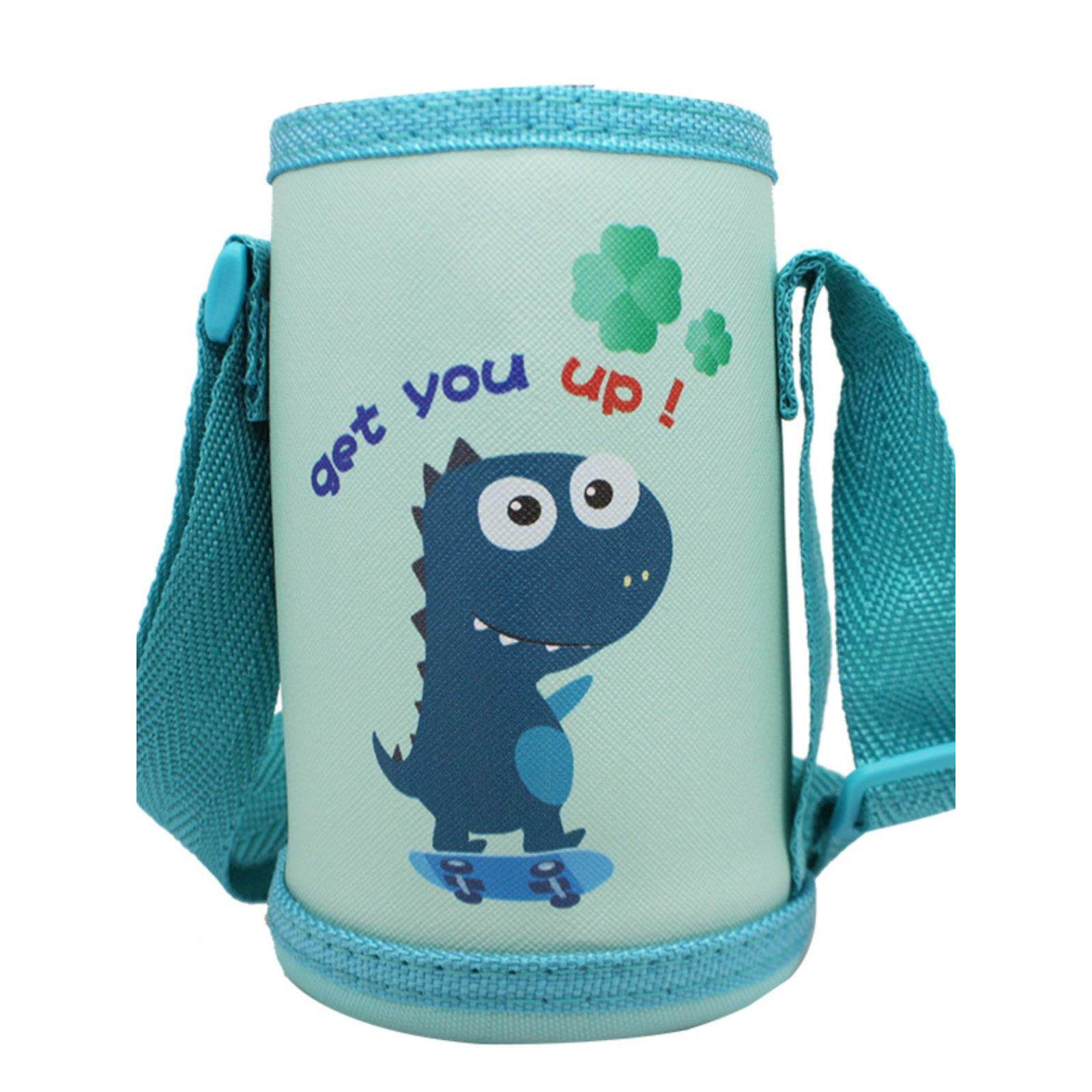 可爱儿童保温杯壶杯套背带彷摔水杯保护套斜跨加厚500ml600ml通用