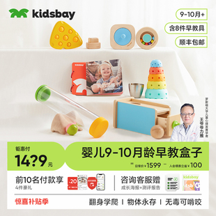 10月龄宝宝早教盒子婴儿蒙氏玩具实木益智早教具见面礼 kidsbay9