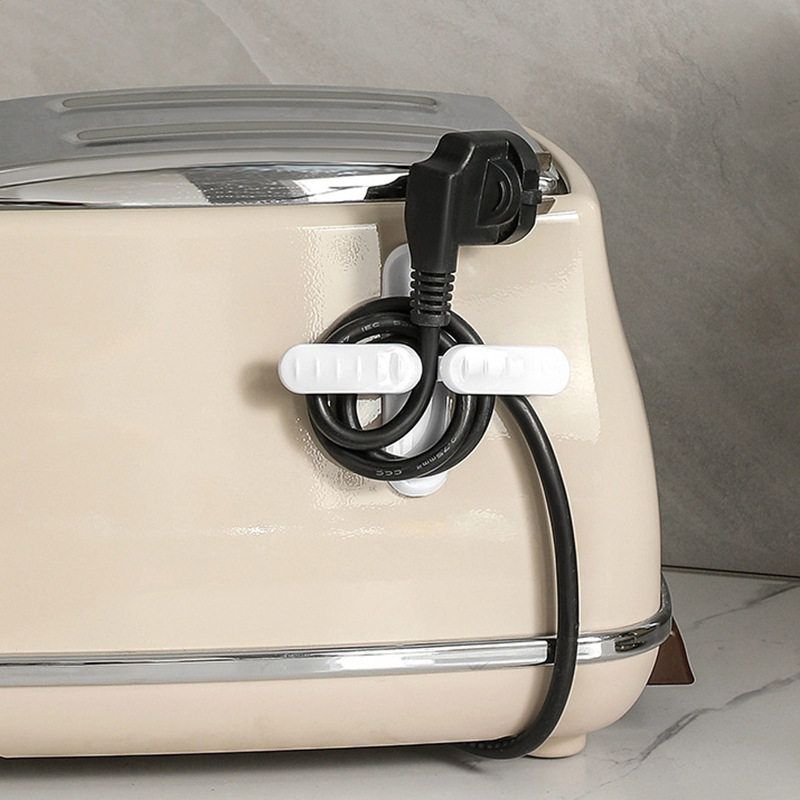 家用多功能电饭煲插头挂钩 无痕亚克力厨房电器电源线固定器