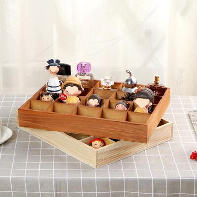 面小格桌收纳木盒子简约子实木复古CT-201多格号大化妆品内衣首饰