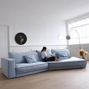 aaxter沙布艺S041发意式极简客b厅大户型转沙角布达佩斯磨砂布别